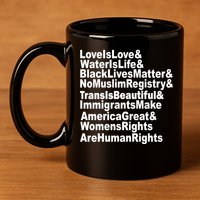 Revolutionary Intersectional Love Is Love 11oz C Handle Ceramic Mug