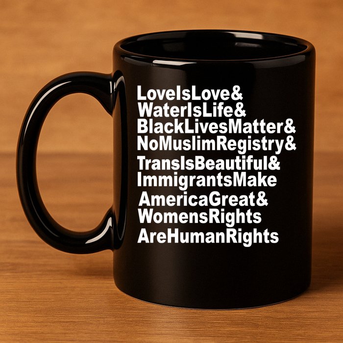 Revolutionary Intersectional Love Is Love 11oz C Handle Ceramic Mug
