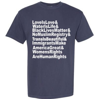 Revolutionary Intersectional Love Is Love Garment-Dyed Heavyweight T-Shirt