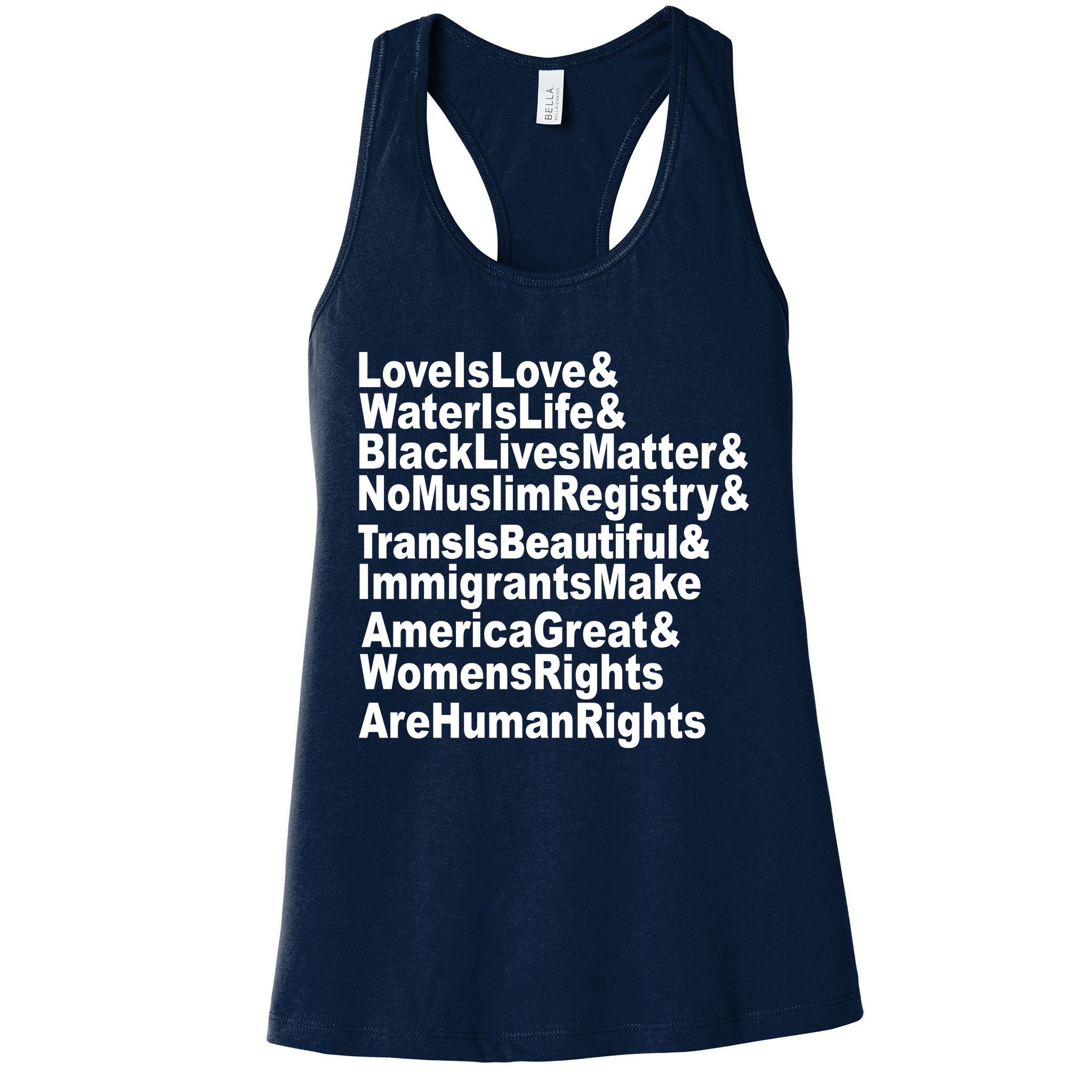Revolutionary Intersectional Love Is Love Womens Tank Top