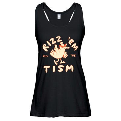 Rizz Em With The Tism Ladies Essential Flowy Tank