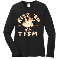 Rizz Em With The Tism Ladies Long Sleeve Shirt