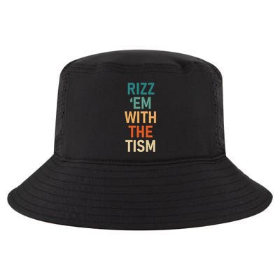 Rizz Em With The Tism Funny Autistic Retro Autism Awareness Funny Gift Cool Comfort Performance Bucket Hat