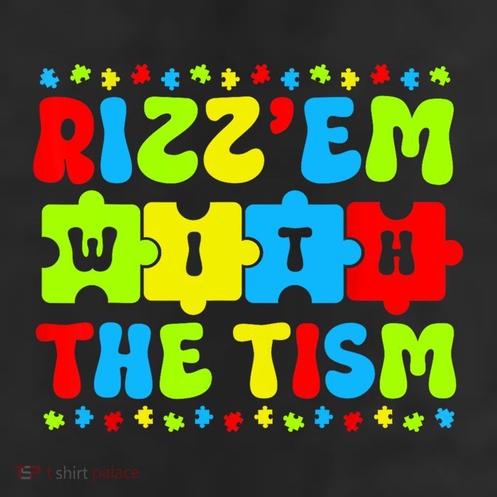 Rizz Em With The Tism Autism Awareness Puzzle Cool Comfort Performance Bucket Hat
