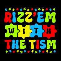 Rizz Em With The Tism Autism Awareness Puzzle Impact Tech Backpack