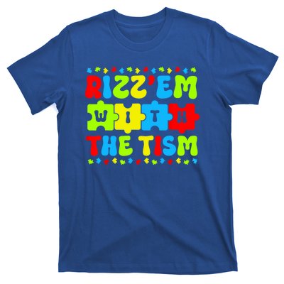 Rizz Em With The Tism Autism Awareness Puzzle T-Shirt