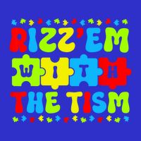 Rizz Em With The Tism Autism Awareness Puzzle Pom Pom 12in Knit Beanie