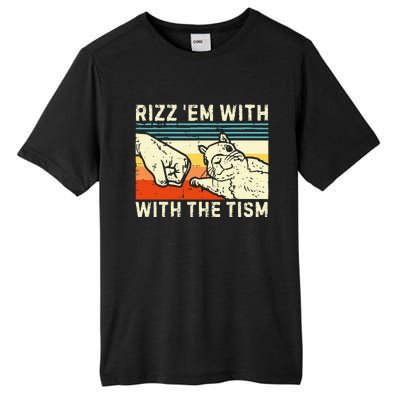 Rizz Em With The Tism Rizzler Joke Meme Rizzling Squirrel Tall Fusion ChromaSoft Performance T-Shirt