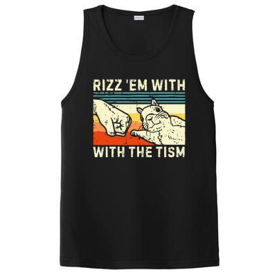 Rizz Em With The Tism Rizzler Joke Meme Rizzling Squirrel PosiCharge Competitor Tank