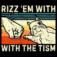 Rizz Em With The Tism Rizzler Joke Meme Rizzling Squirrel Full Zip Hoodie