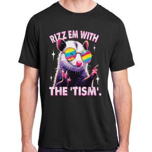 Rizz Em With The Tism Autistic Racoon Adult ChromaSoft Performance T-Shirt