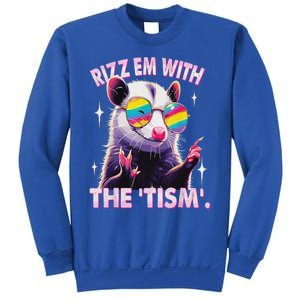 Rizz Em With The Tism Autistic Racoon Sweatshirt