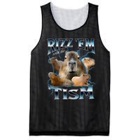 Rizz Em With The Tism Capybara Funny Oddly Dank Meme Mesh Reversible Basketball Jersey Tank