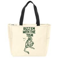 Rizz Em With The Tism Zip Tote Bag