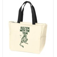 Rizz Em With The Tism Zip Tote Bag