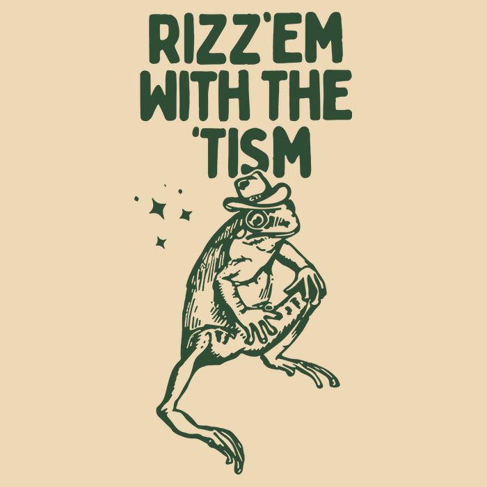 Rizz Em With The Tism Zip Tote Bag