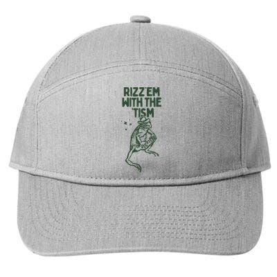 Rizz Em With The Tism 7-Panel Snapback Hat