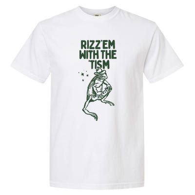 Rizz Em With The Tism Garment-Dyed Heavyweight T-Shirt