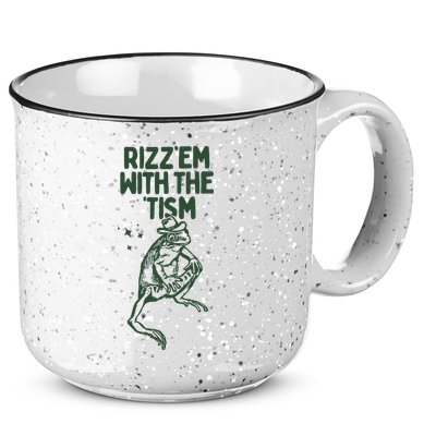 Rizz Em With The Tism 15oz Campfire Ceramic Mug