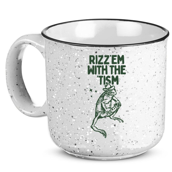 Rizz Em With The Tism 15oz Campfire Ceramic Mug