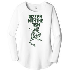 Rizz Em With The Tism Women's Perfect Tri Tunic Long Sleeve Shirt