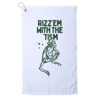 Rizz Em With The Tism Golf Towel