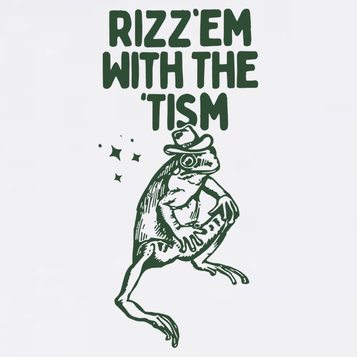 Rizz Em With The Tism Golf Towel