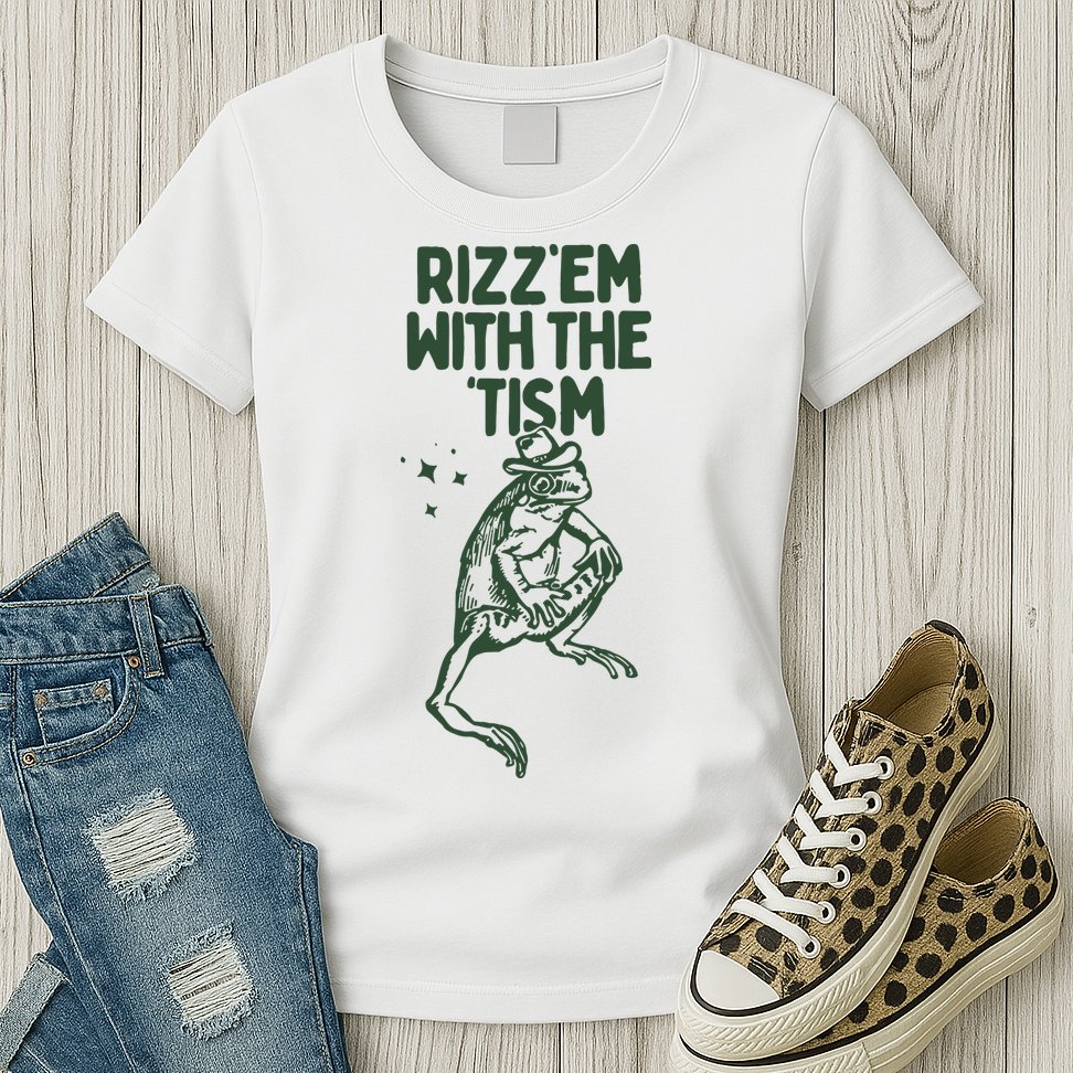 Rizz Em With The Tism Womens T-Shirt