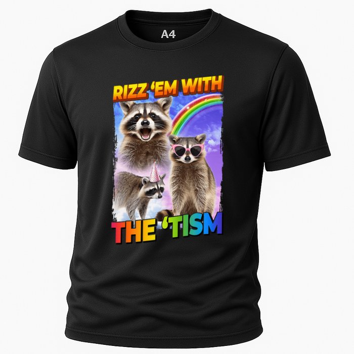 Rizz Em With The Tism Rizzler Ohio Rizz Cooling Performance Crew T-Shirt