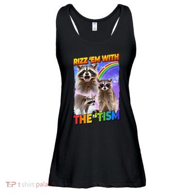 Rizz Em With The Tism Rizzler Ohio Rizz Ladies Essential Flowy Tank