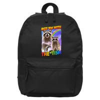 Rizz Em With The Tism Rizzler Ohio Rizz 16 in Basic Backpack