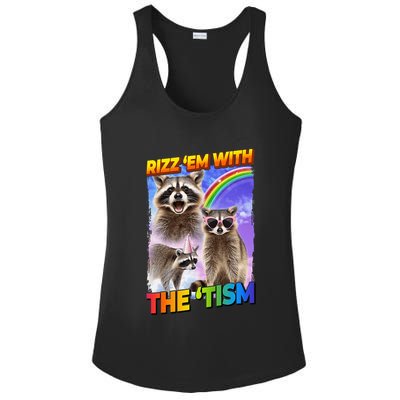 Rizz Em With The Tism Rizzler Ohio Rizz Ladies PosiCharge Competitor Racerback Tank