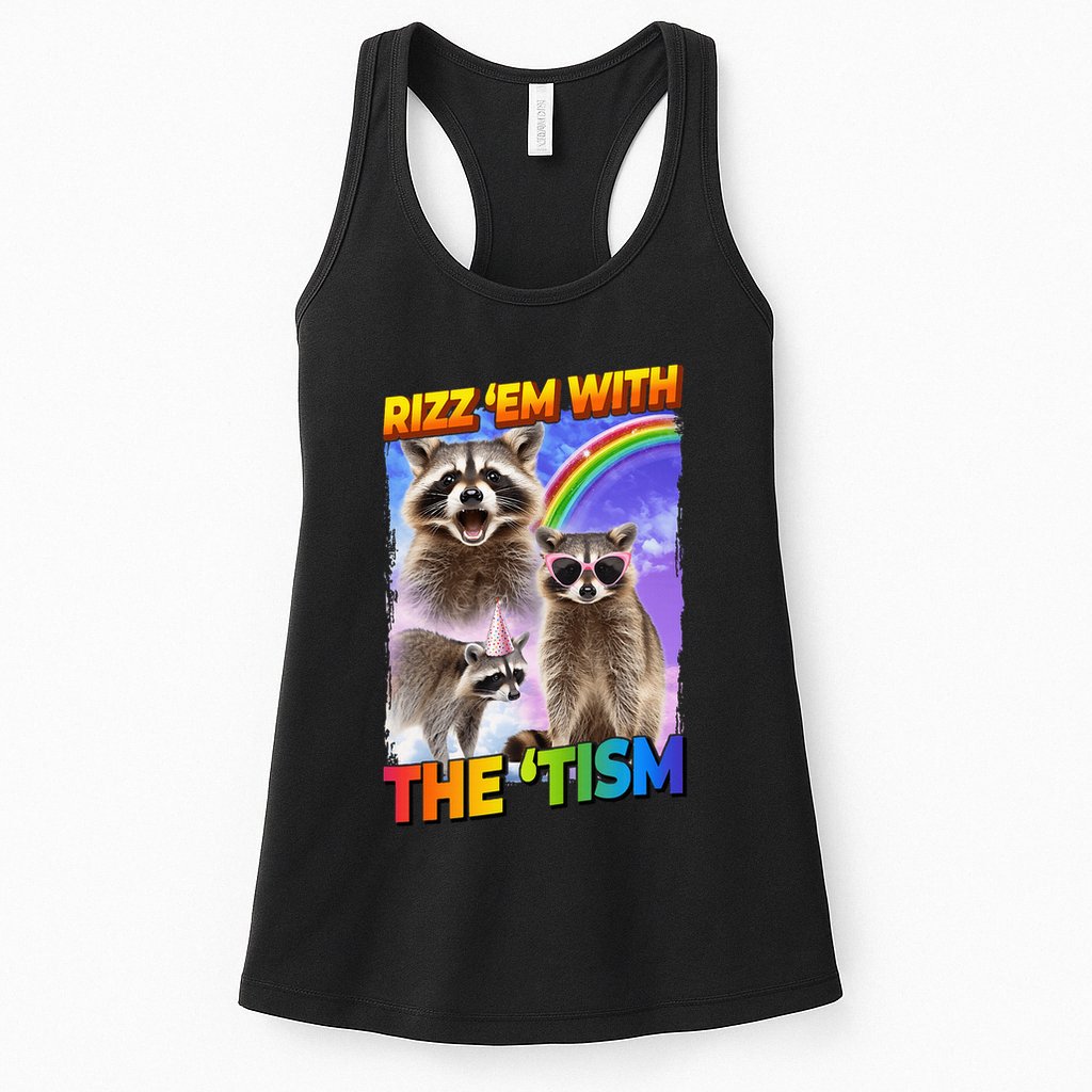Rizz Em With The Tism Rizzler Ohio Rizz Womens Tank Top