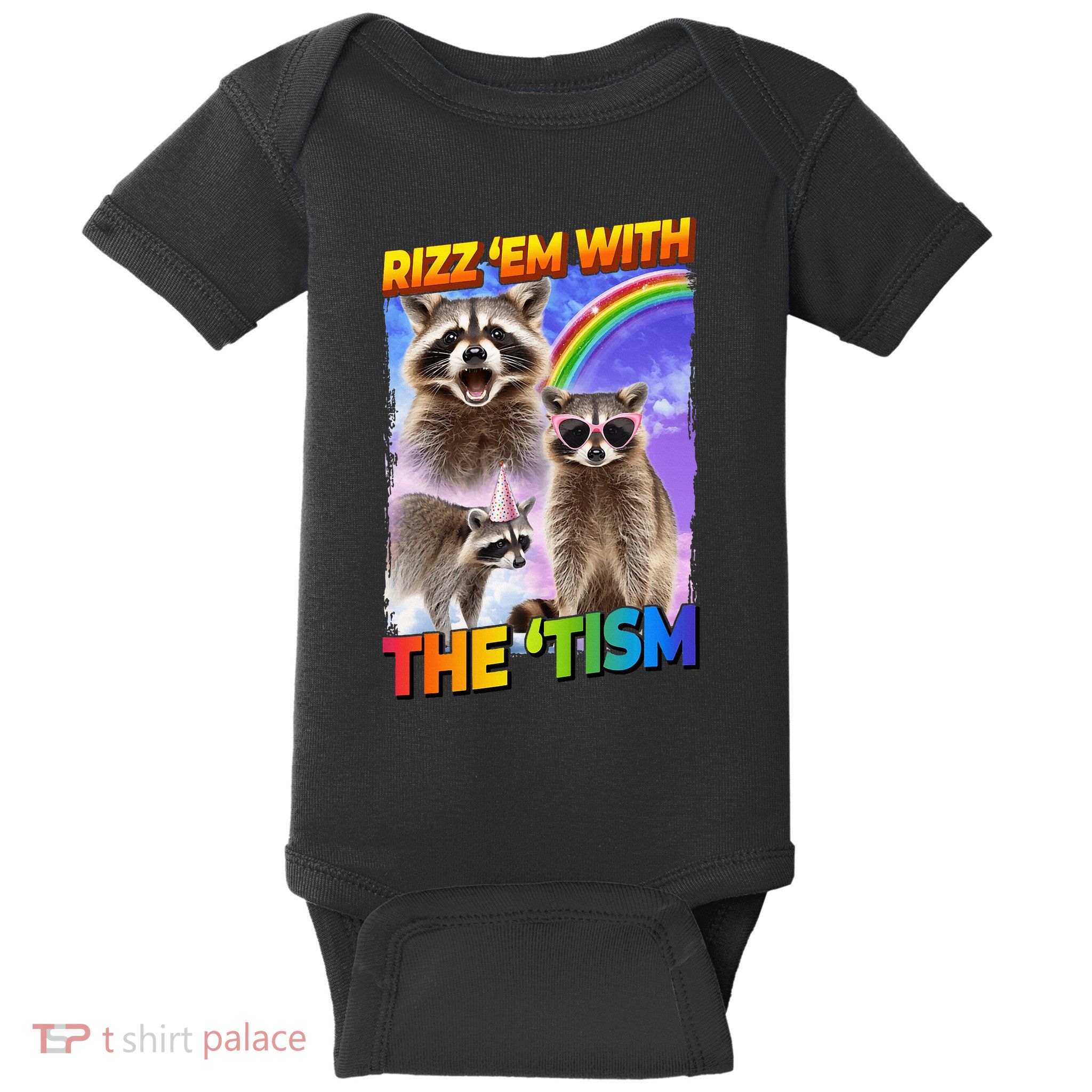 Rizz Em With The Tism Rizzler Ohio Rizz Baby Bodysuit