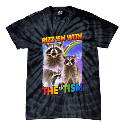 Rizz Em With The Tism Rizzler Ohio Rizz Tie-Dye T-Shirt