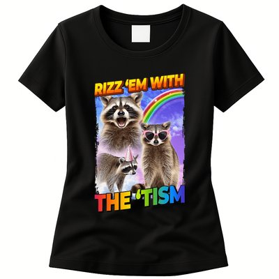 Rizz Em With The Tism Rizzler Ohio Rizz Womens T-Shirt