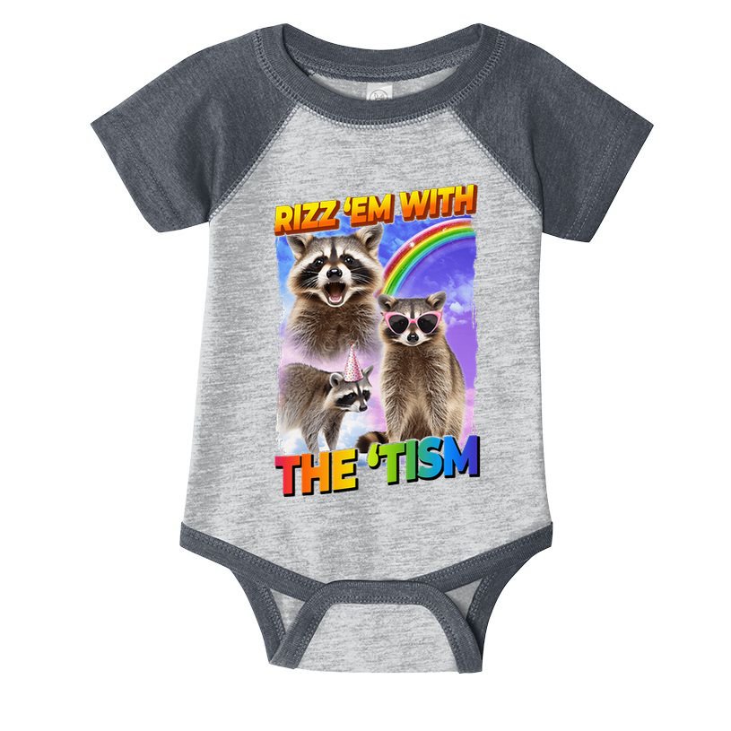 Rizz Em With The Tism Rizzler Ohio Rizz Infant Baby Jersey Bodysuit