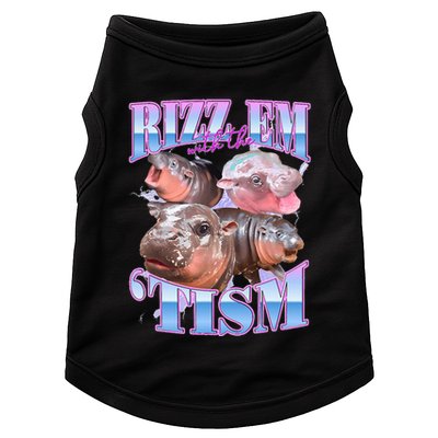 Rizz Em With The Tism Meme Moo Deng Doggie Tank