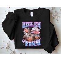 Rizz Em With The Tism Meme Moo Deng Sweatshirt