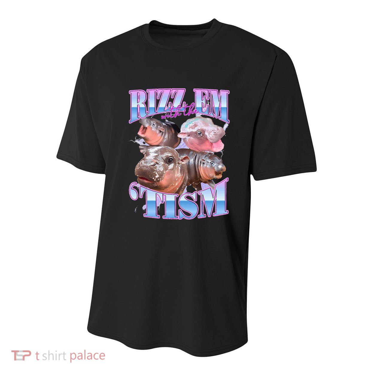 Rizz Em With The Tism Meme Moo Deng Youth Performance Sprint T-Shirt