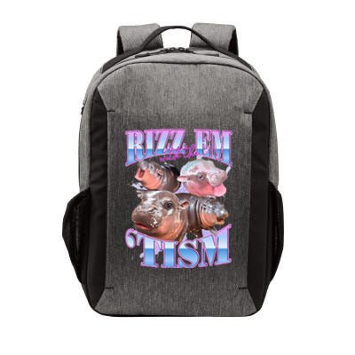 Rizz Em With The Tism Meme Moo Deng Vector Backpack