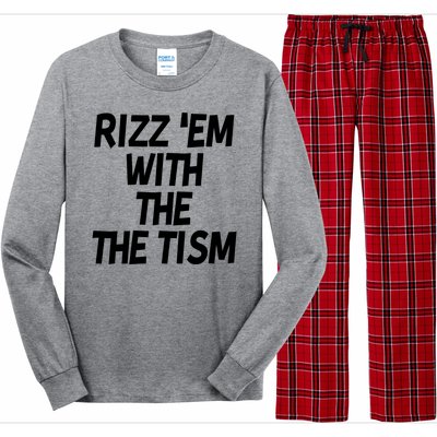 Rizz Em With The Tism Long Sleeve Pajama Set