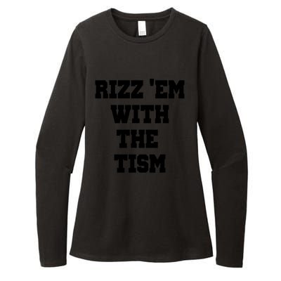 Rizz Em With The Tism Womens CVC Long Sleeve Shirt