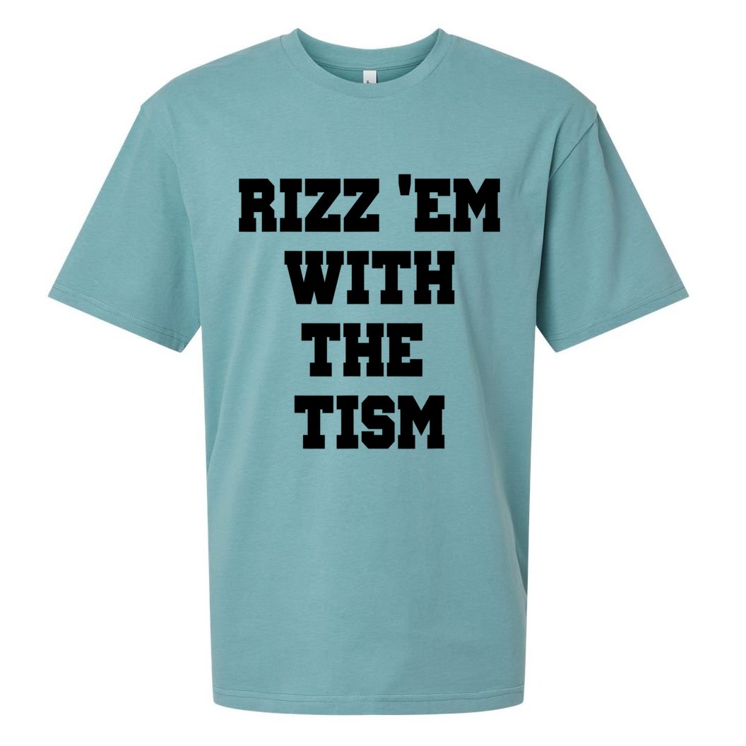 Rizz Em With The Tism Sueded Cloud Jersey T-Shirt