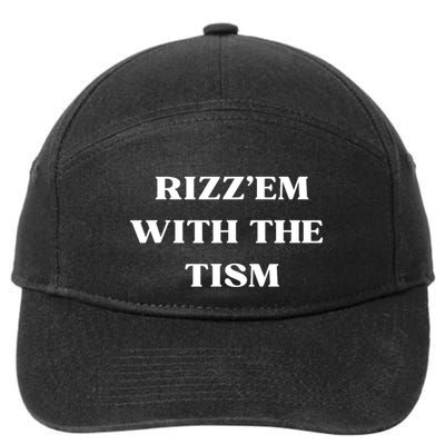 Rizz Em With The Tism 7-Panel Snapback Hat