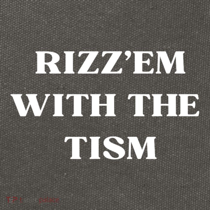 Rizz Em With The Tism Cotton Canvas Backpack