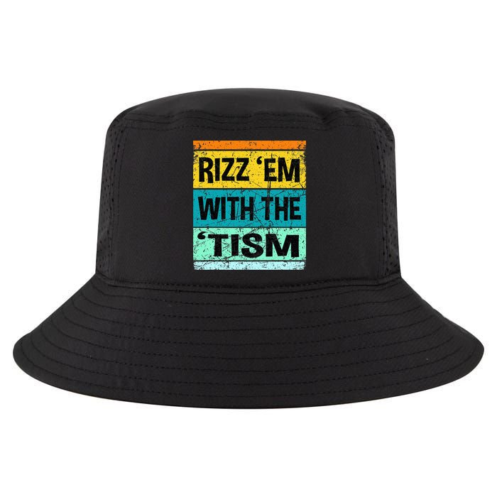 Rizz Em With The Tism Funny Autism Cool Comfort Performance Bucket Hat