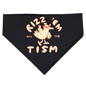 Rizz Em With The Tism USA-Made Doggie Bandana