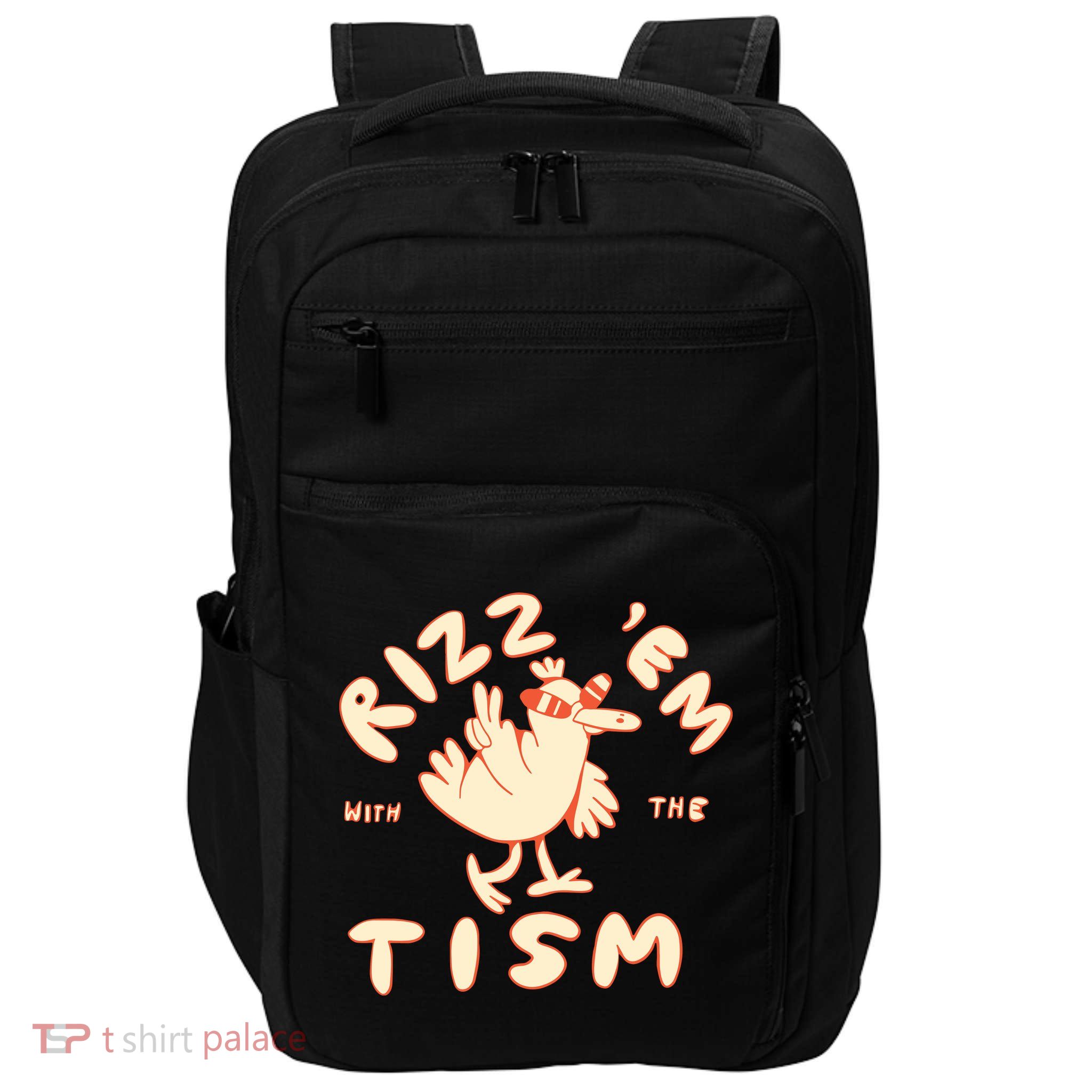 Rizz Em With The Tism Impact Tech Backpack