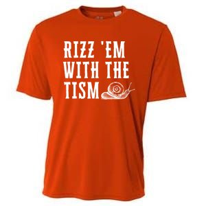 Rizz Em With The Tism Funny Autism Perfect Awareness Gift Cooling Performance Crew T-Shirt